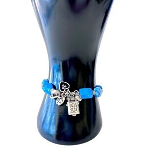 Brighton “Fortune 4” Blue stone Toggle Bracelet.
